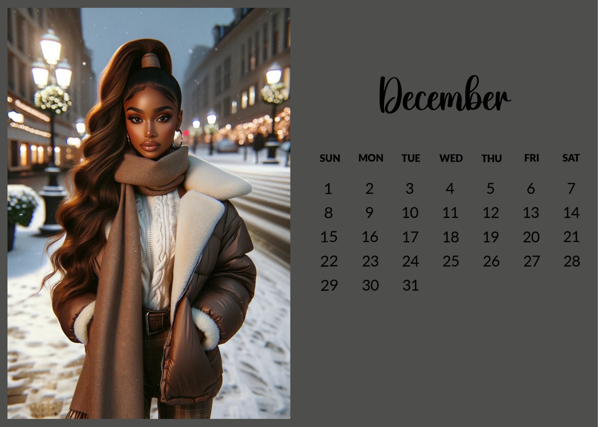 2024 Black Girl Magic Calendar Etsy
