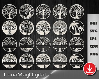 Download Tree Monogram Svg Etsy