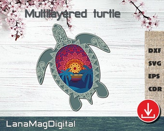 Download Turtle Mandala Svg Etsy