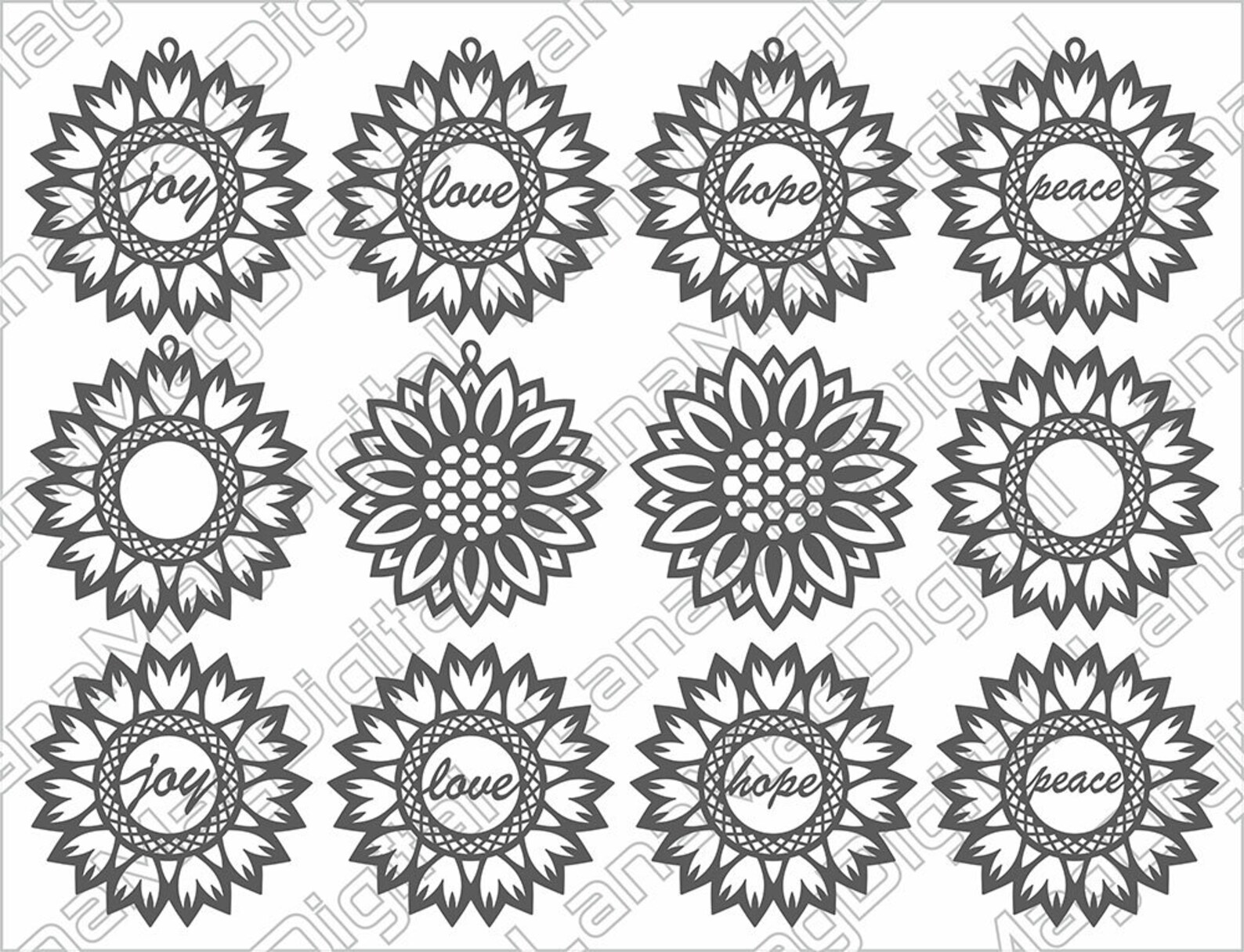 Download Sunflower svg Christmas ornament svg dxf vector file Christmas | Etsy Sunflower svg Christmas ornament svg dxf vector file Christmas | Etsy