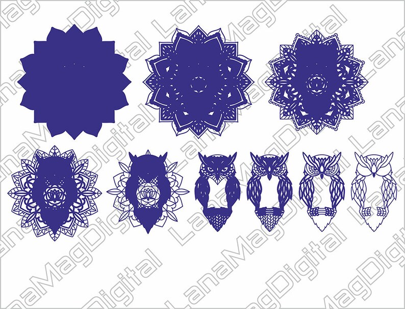 Download Layered Owl Mandala Svg Free Free Svg Cut File