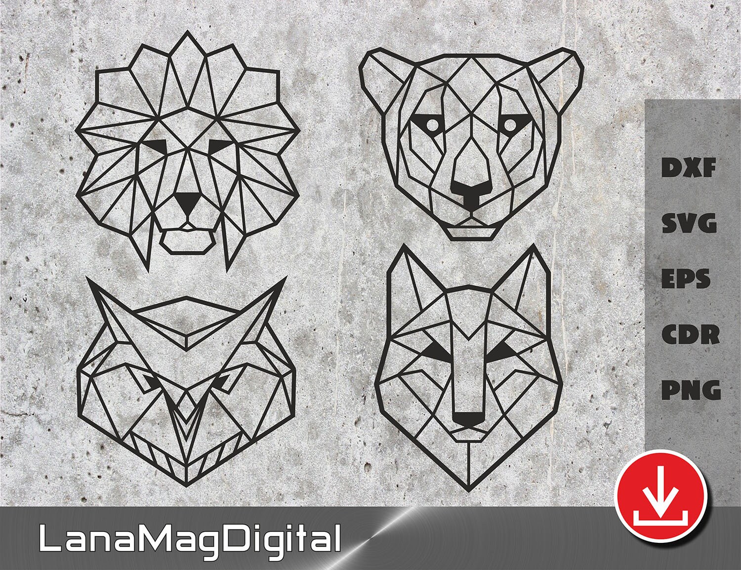 Free Free 250 Geometric Lion Svg SVG PNG EPS DXF File