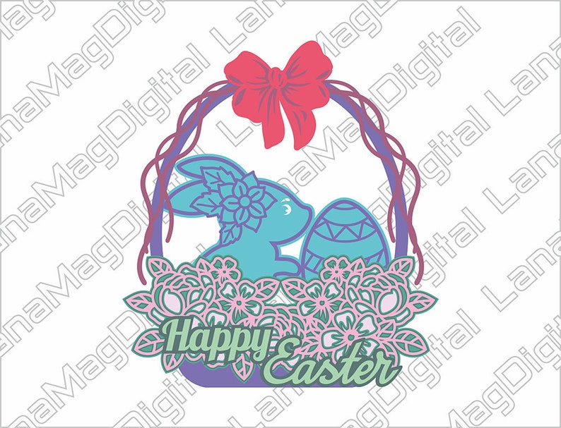 Download Layered Easter Basket Svg Dxf For Cnc Laser Cutter Happy Easter Svg Easter Bunny Front Door Decor Vector File For Cricut Maker Glowforge Kits How To Blueprints Patterns Bookanyexpert Com