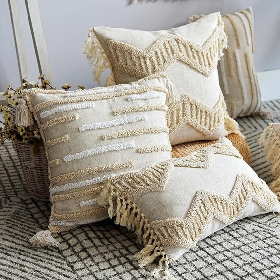 boho macrame throw pillows