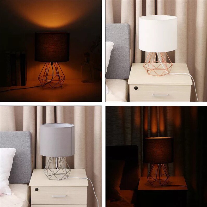 Modern table lamp in geometric shape floor lamp bedside lamp Etsy