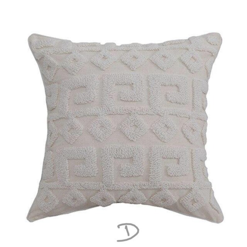 Boho macrame pillow white pillow cover with handwoven Bohemian Etsy