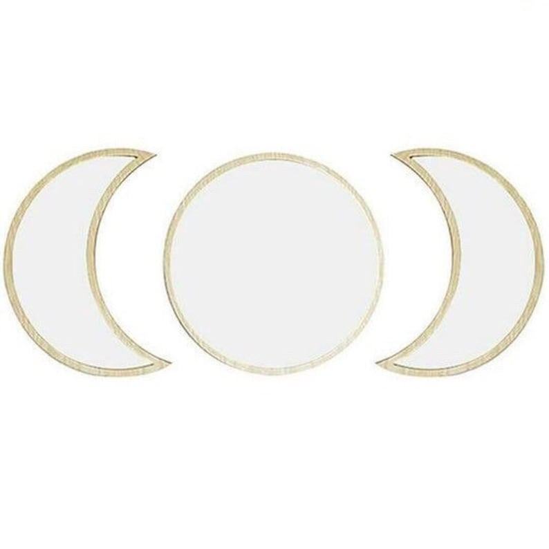 TOP PRICE Moon Phase Wall Mirrors 5pcs Moon Mirror Wall Etsy