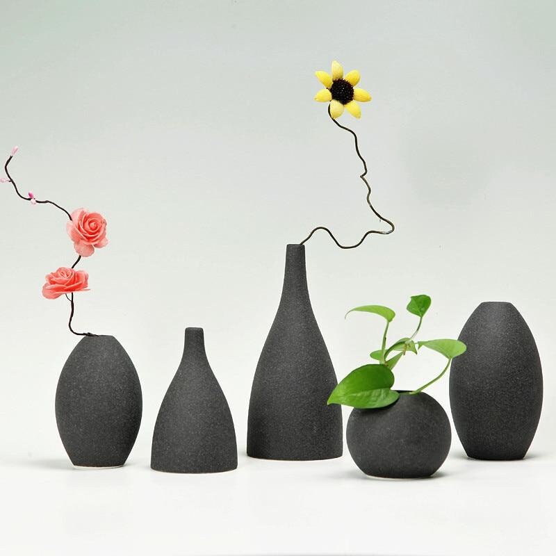 Vase Ceramic Porcelain Grey Geometric Stone Grey Minimalist Etsy