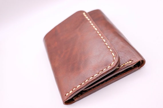 ハンドメイド】猫のバイカーズウォレット財布赤い魚