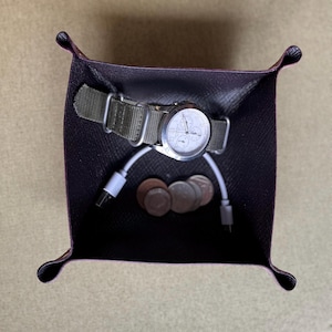 Handmade Leather Valet Tray / Vide Poche