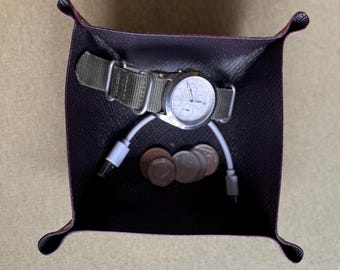 Handmade Leather Valet Tray / Vide Poche
