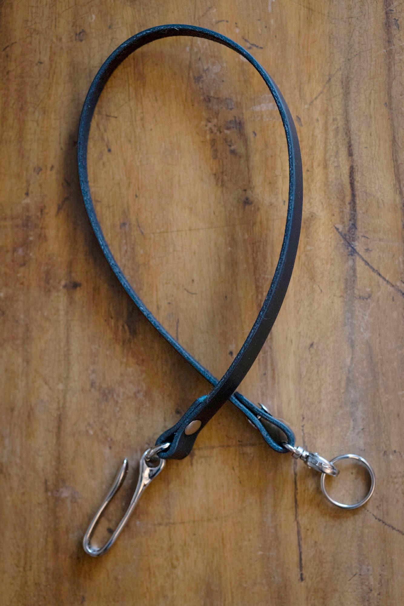 Leather Wallet Tether / Chain Etsy UK