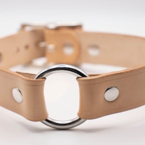 Handmade Leather O-Ring Choker / Necklace