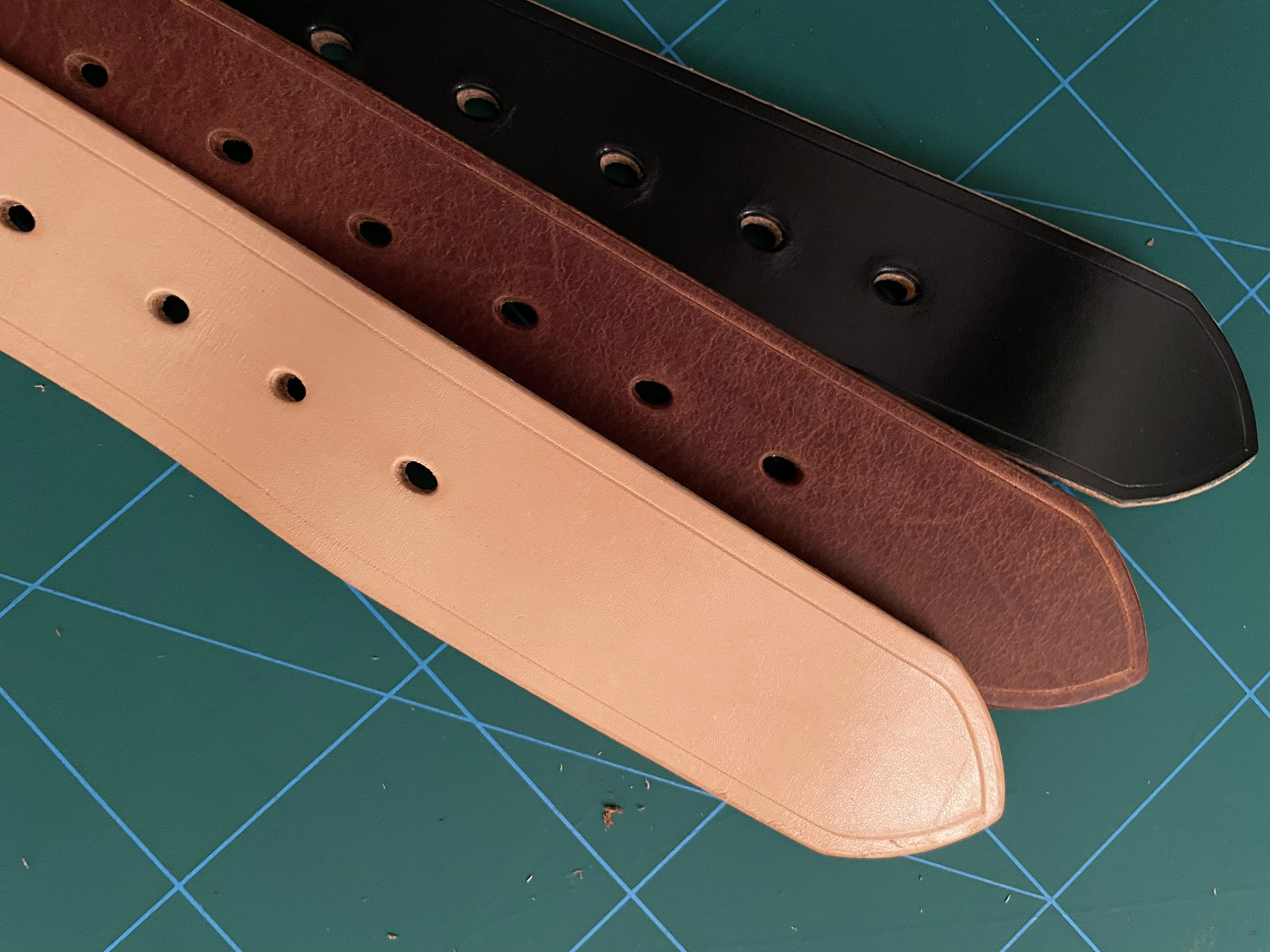 小物 atlast&co GARRISON BELT 32 Handmade Traditional Leather Garrison Belt - 1.5