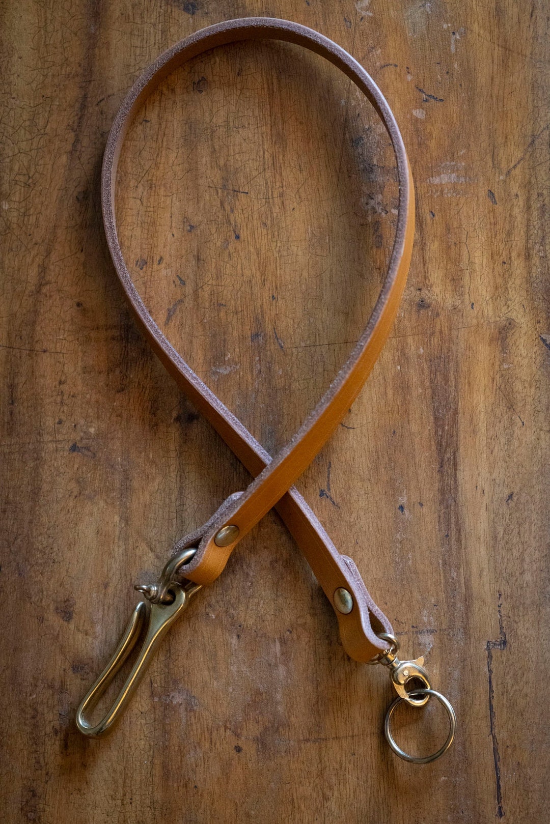 Leather Wallet Tether / Chain Etsy UK