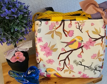 Bolsa de arroz Komebukuro hecha a mano, bolsa con cordón cuadrado, bolsa Kinchaku, bolsa de regalo de tela, bolso con cordón, monedero de monedas de origami gratis