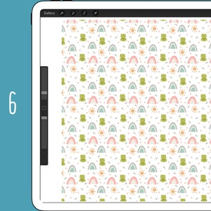 Digital Paper Printable Clipart Cute Frog Scrapbooking Digital Paper ...