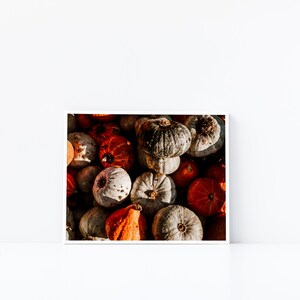 Pumpkin image, INSTANT DOWNLOAD, digital download, digital image, print, home decor print of pumpkins, autumnal print, fall print, oranges