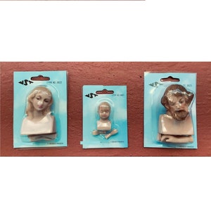 Head and hands to make the figures of the holy family. Joseph, Mary and Baby Jesus. Material to create Christmas dolls