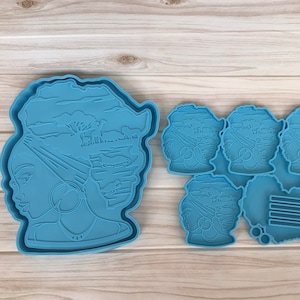 African queen tray mold, African coaster mold, silicone organizer mold, flexible mold for resin, plaster, cement, others