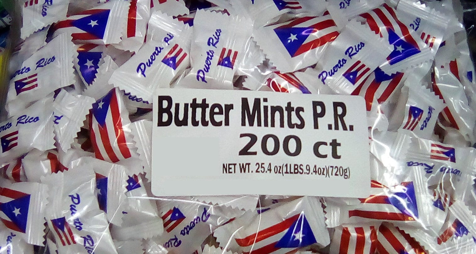 Dulces De Puerto Rico, Mint Candies With the Flag of Puerto Rico, 200