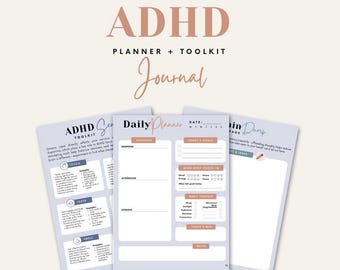 ADHD Planner + Toolkit & Journal – Printable
