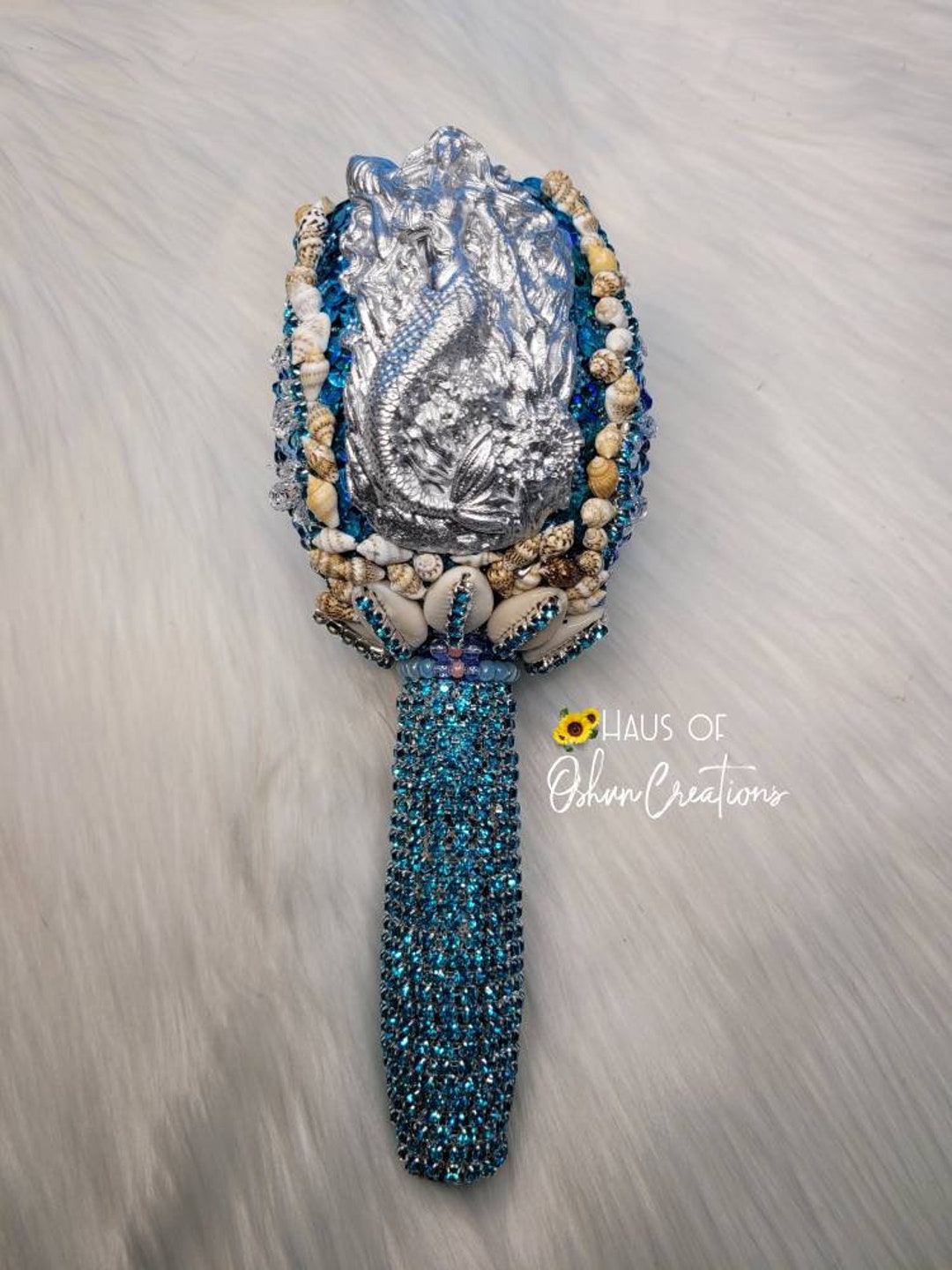 Yemaya Yemoja Achaba Inspired Maraca With Mermaid Seashells Etsy