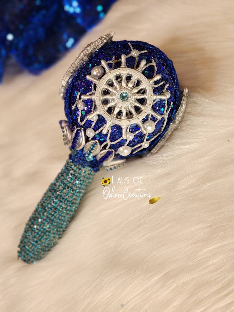 Yemaya Yemoja Inspired Maraca With Mermaid, Seashells, and Stones Etsy