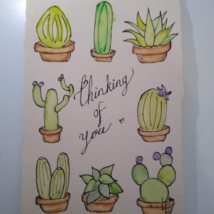 Tarjeta hecha a mano, tarjeta para él, tarjeta para ella, señorita que, arte de la acuarela, postal de acuarela, postal, postal hecha a mano