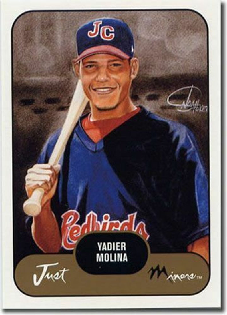 Yadier Molina Rookie Card Johnson City Cardinals Minor League Etsy