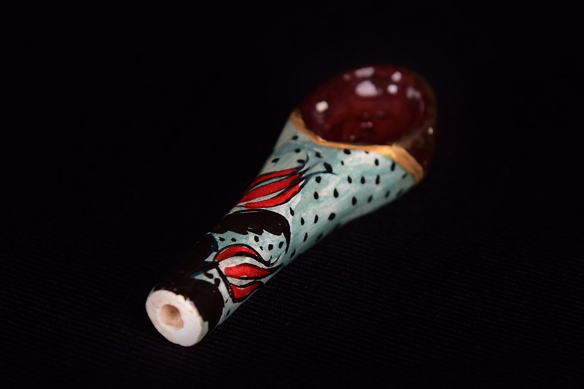 Handmade Ceramic Pipe Ceramic Smoking Device Etsy