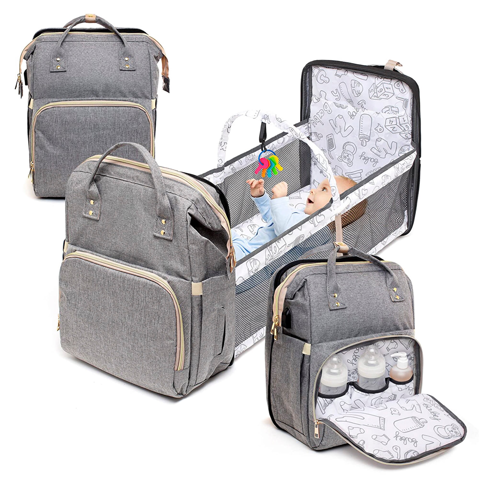 4 in 1 Diaper Bag with Changing Station Multi Etsy
