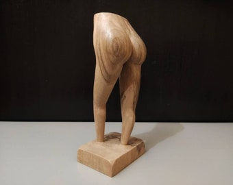 Weibliche Unterkörper-Skulptur, einzigartige handgefertigt