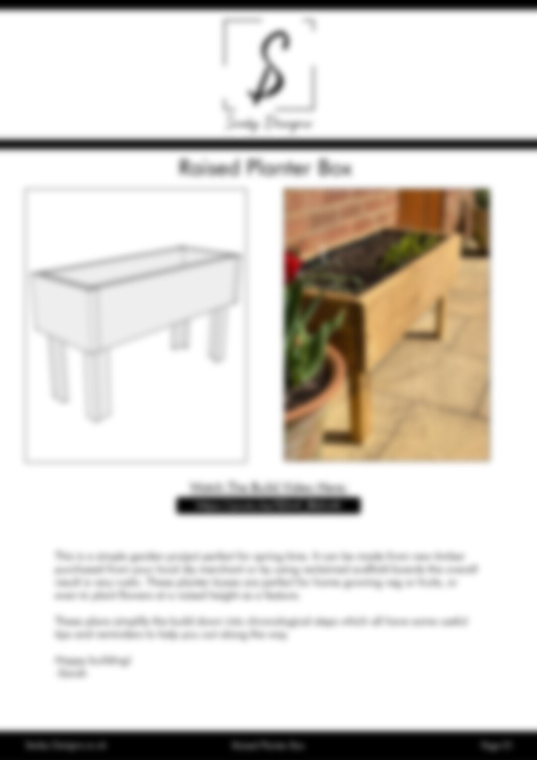 Raised Planter Box Plans // DIY // How to // Guide // Step by Step