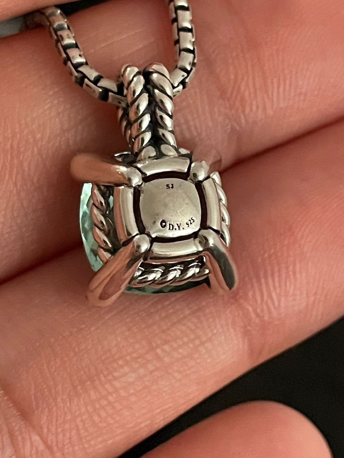 11 mm David Yurman Chatelaine Pendant Necklace with Prasiolite Etsy