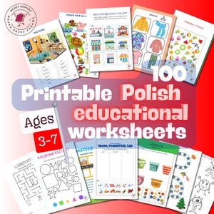 Leuke, educatieve, afdrukbare Poolse werkbladen