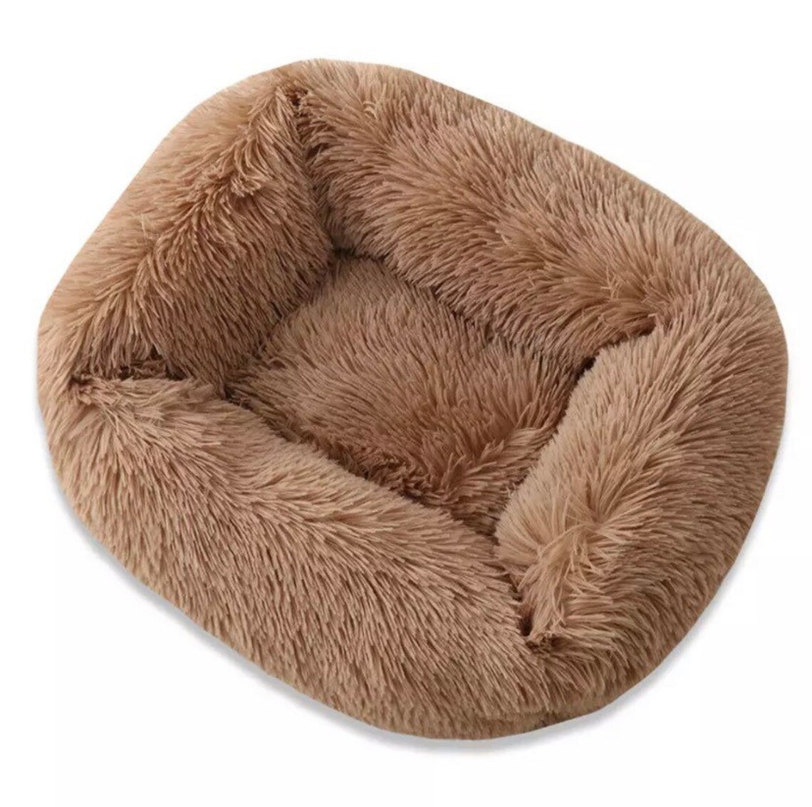 Soft Plush Fur Dog Puppy Bed / Fluffy Comfy Cosy Warm Pet Bed Etsy