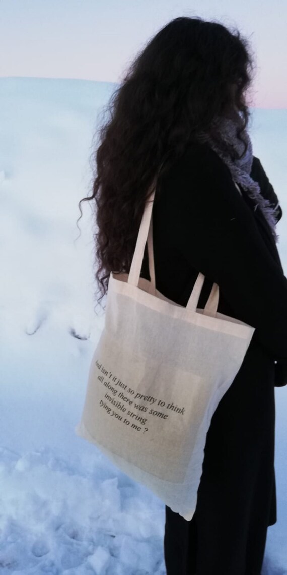 Tote Bag Inspired by Taylor Swift Invisible String Lyrics Etsy