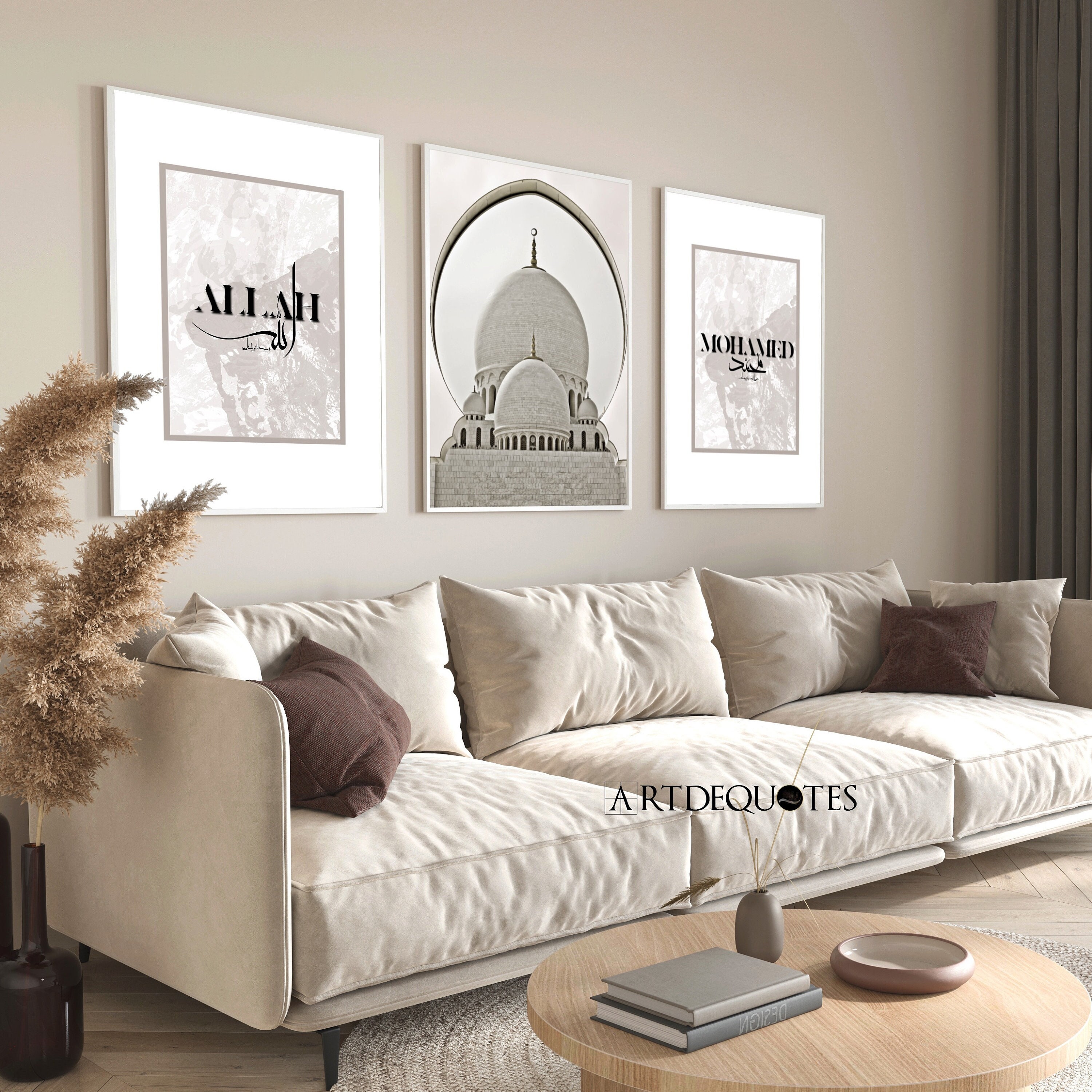 Affiches Trio Allah // Mohamed// Mosquée