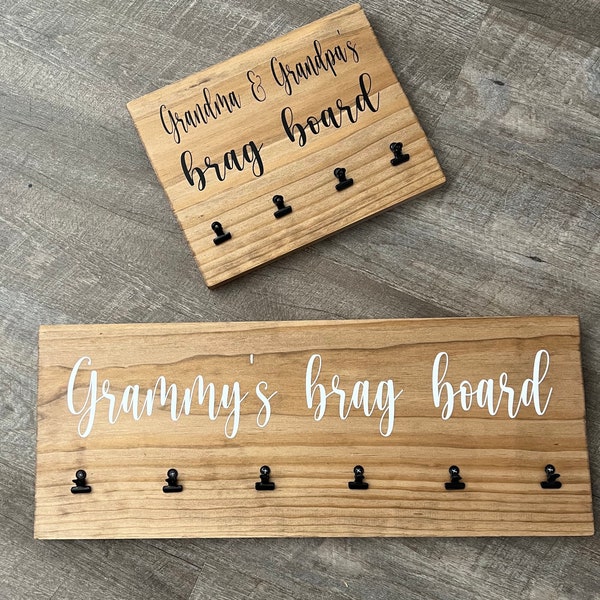 Grandmas Brag Board | MiMis Brag Board | Customizable Brag Board | Brag Board for Grandparents | Art Work Display Board | Picture display