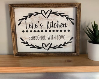 Grandma’s Kitchen Decor | Farmhouse Kitchen signs | Kitchen Signs for Mom | Mother’s Day gift | Grandparent’s Day gift | Kitchen Decor Sign