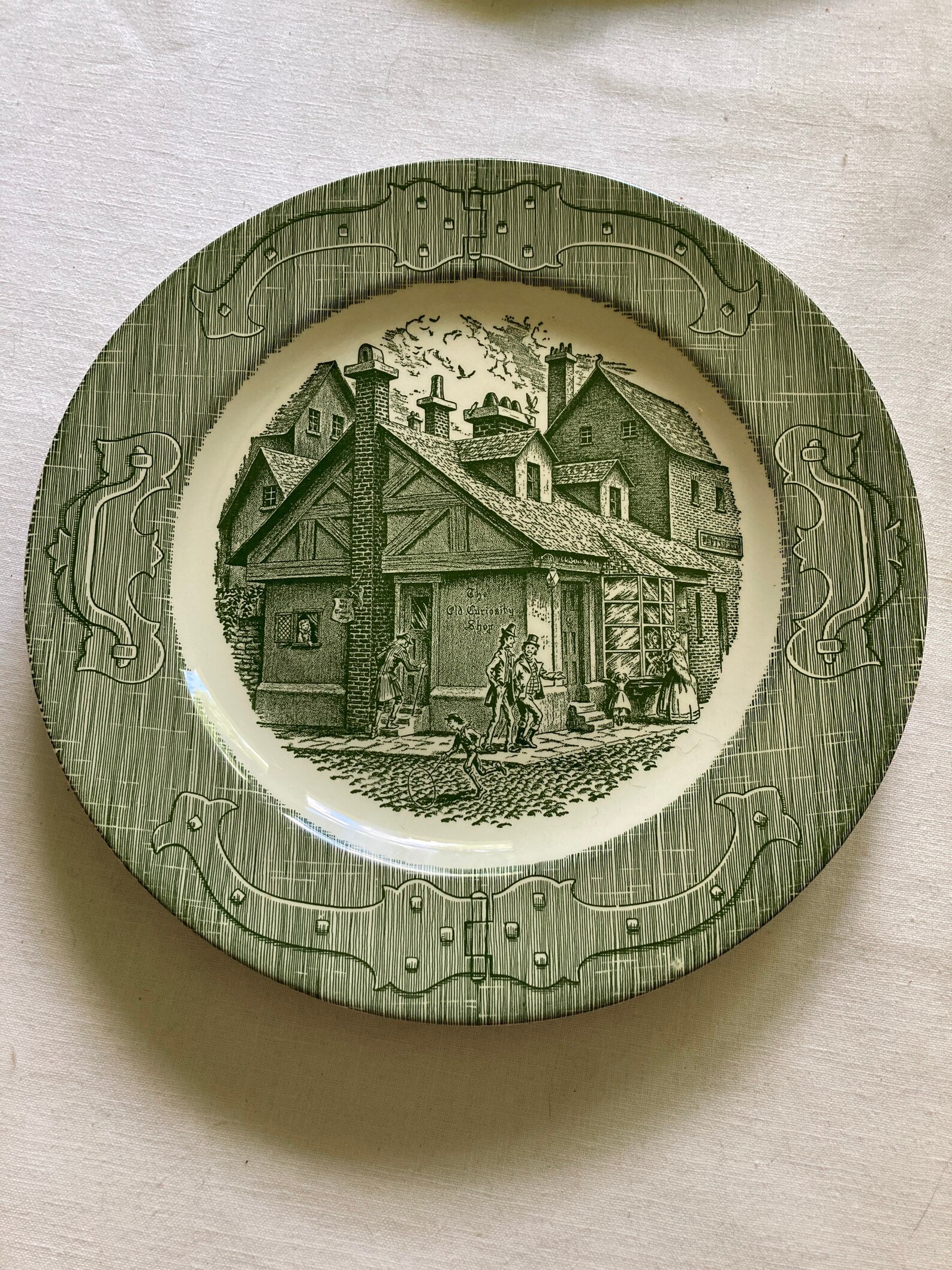 Royal China Old Curiosity Shop Dinner Plate 10 Etsy