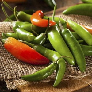 25+ Hot Serrano Tampiqueno Pepper Seeds, Hot Pepper Seeds, Vegetable Seeds, Non-GMO, Heirloom