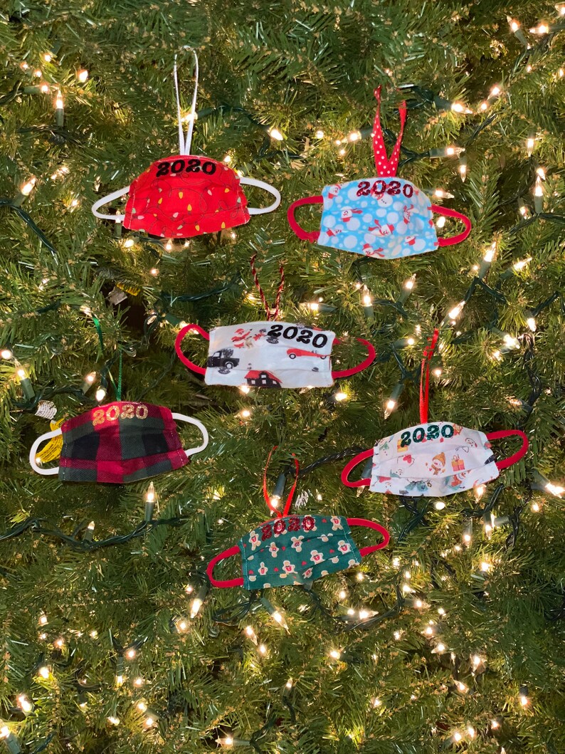 Customizable mask ornaments face mask ornament 2020 Etsy