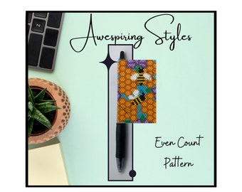 Bee and Honey Comb G2 Pen Wrap PDF Pattern