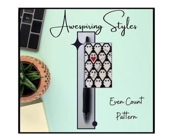 Ghosts share the love G2 Pen Wrap PDF Pattern