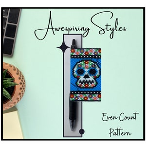 Sugar Skull G2 Pen Wrap PDF Pattern