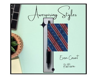 USA Flag Cane G2 Pen Wrap PDF Pattern