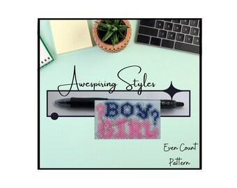 Gender Reveal BOY or GIRL? Baby Shower G2 Pen Wrap PDF Pattern