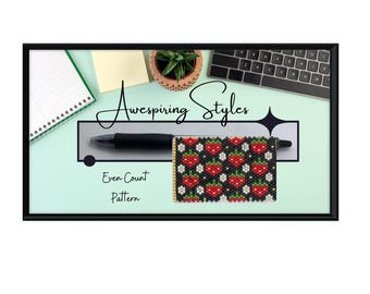Strawberry Swirls G2 Pen Wrap PDF Patterns